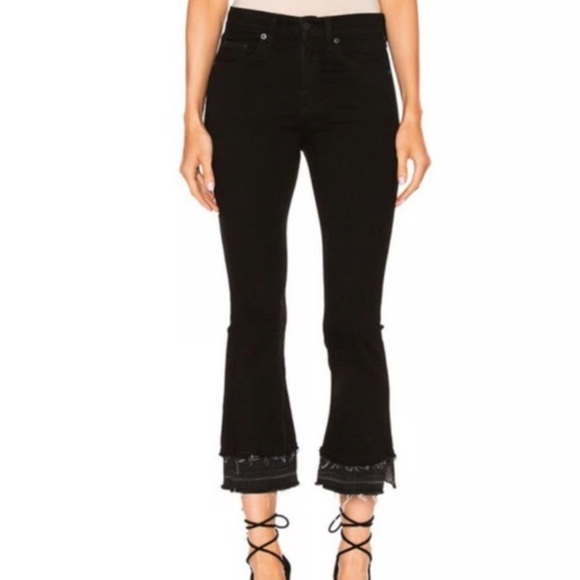 Rag & Bone Black Flare Jeans - Picture 1 of 4